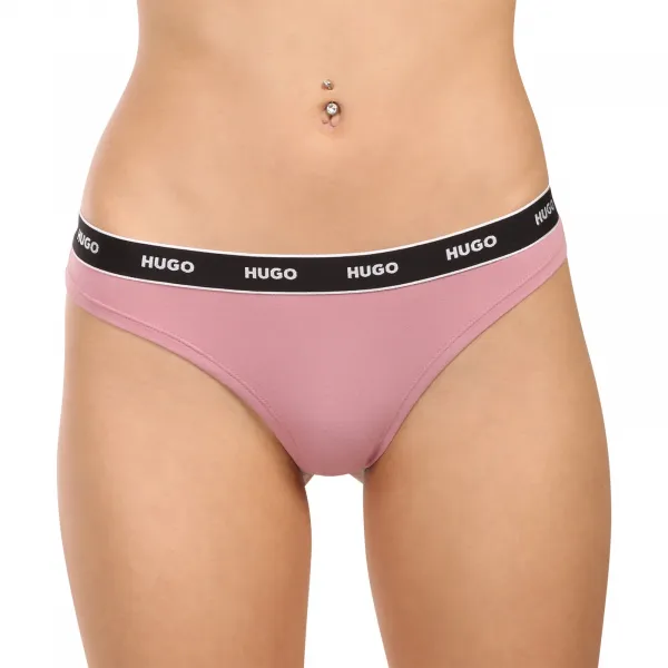3PACK dámske tangá HUGO viacfarebné (50545680 961) M