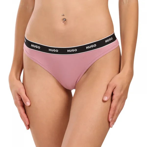 3PACK dámske tangá HUGO viacfarebné (50545680 961) M
