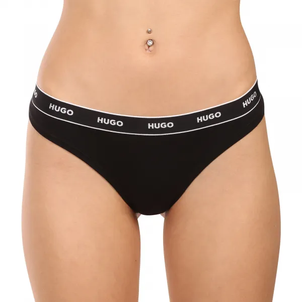 3PACK dámske tangá HUGO viacfarebné (50545680 968) S