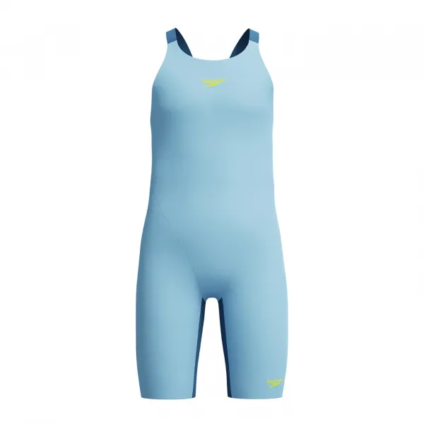 Speedo fastskin endurance+ max openback kneeskin girls light blue /