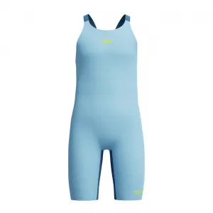 Speedo fastskin endurance+ max openback kneeskin girls light blue /