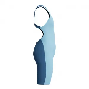 Speedo fastskin endurance+ max openback kneeskin girls light blue /