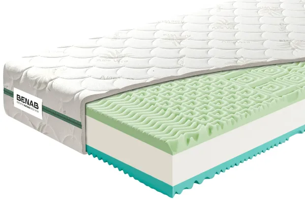 Matrac Benab Zero Visco 18 H3 / H4 80 x 195 cm Matrac z pamäťovej peny 18 cm sendvičový zónová ortopedické