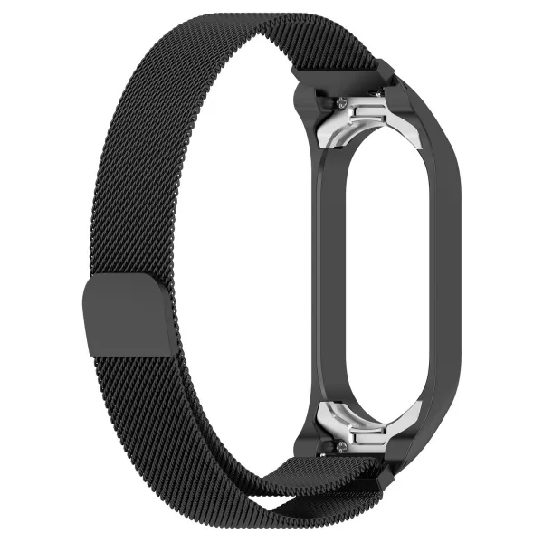 BStrap Milanese remienok na Xiaomi Mi Band 5/6, black
