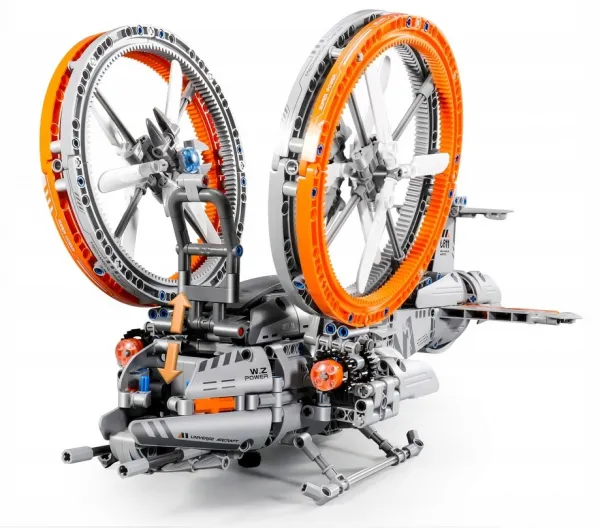 Vrtuľník mechanická stavebnica 817 dielikov