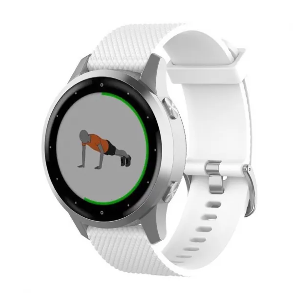 BStrap Silicone Land remienok na Garmin Venu 2, white (SGA006C0310)
