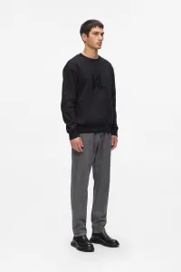 Džínsy Karl Lagerfeld Kl Tapered Jeans Washed Dark Grey