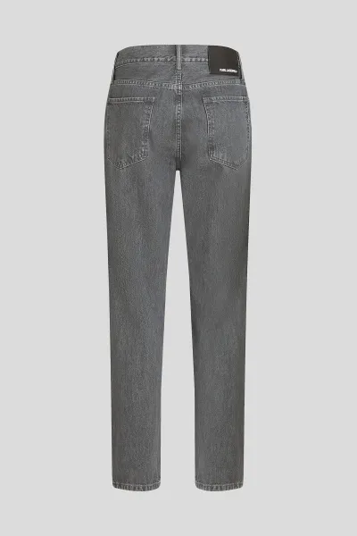 Džínsy Karl Lagerfeld Kl Tapered Jeans Washed Dark Grey