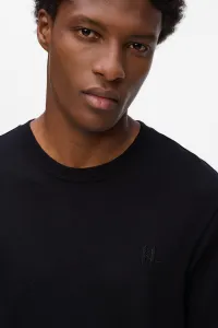 Tričko Karl Lagerfeld Wool Blend Kl T-Shirt Black
