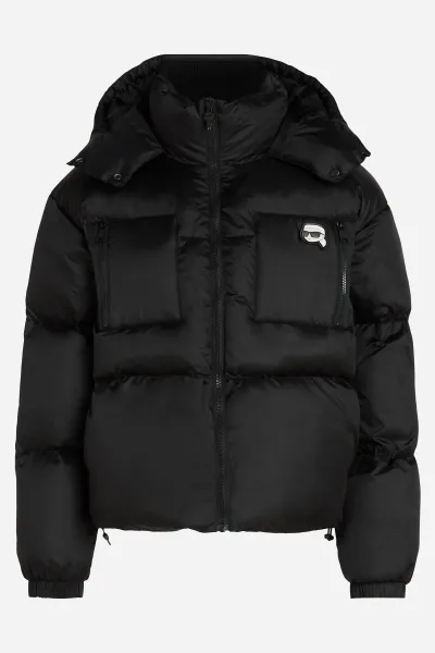 Bunda Karl Lagerfeld Ikon Puffer Jacket Black