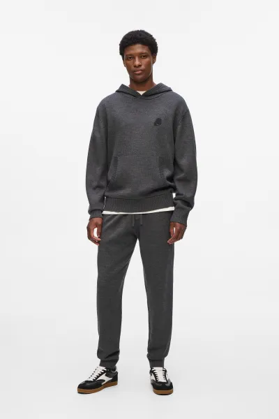 Tepláky Karl Lagerfeld Kameo Knitted Sweatpants Medium Grey Melange
