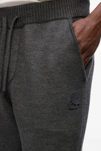 Tepláky Karl Lagerfeld Kameo Knitted Sweatpants Medium Grey Melange