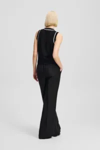 Tepláky Karl Lagerfeld Wide Leg Sweatpants Black