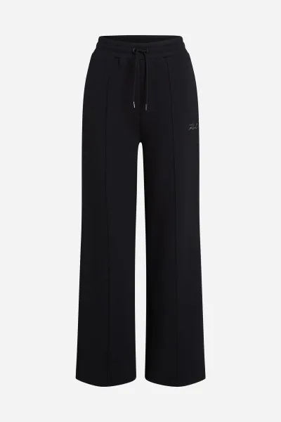 Tepláky Karl Lagerfeld Wide Leg Sweatpants Black