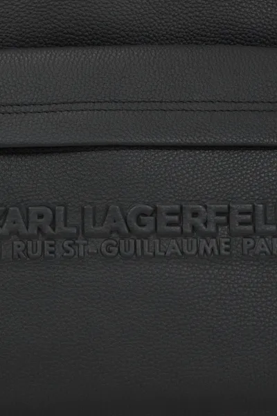 Batoh Karl Lagerfeld K/Rsg Leather Backpack Black