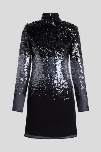 Šaty Karl Lagerfeld Karl Studio Degrade Dress Black