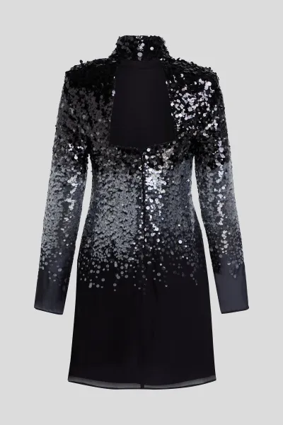 Šaty Karl Lagerfeld Karl Studio Degrade Dress Black