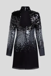 Šaty Karl Lagerfeld Karl Studio Degrade Dress Black