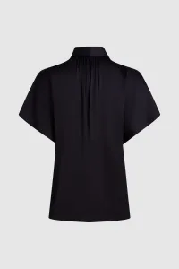 Blúzka Karl Lagerfeld Sleeveless Collar Blouse Black