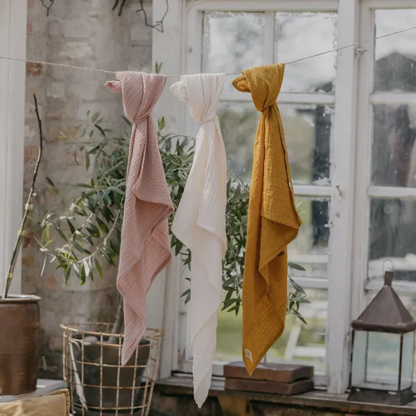 BIBS mušelínové plienky z BIO bavlny 2ks - Blush