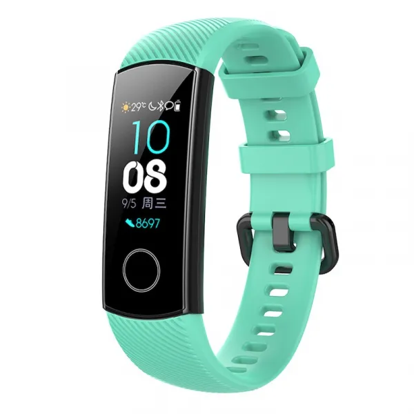 BStrap Silicone Line remienok na Honor Band 4, teal (SHO001C09)