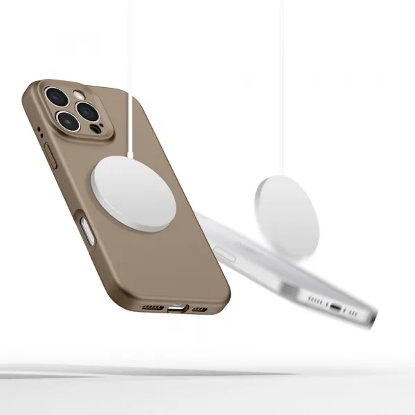 Tech-Protect Liquid Silicone MagSafe kryt na iPhone 16 Pro Max, hnedý