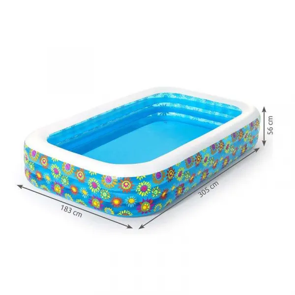 Bazén BESTWAY 54121 305x183x56cm kvietky