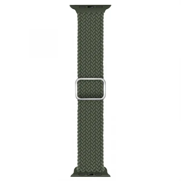 BStrap Elastic Nylon remienok na Apple Watch 38/40/41mm, olive green (SAP013C03)