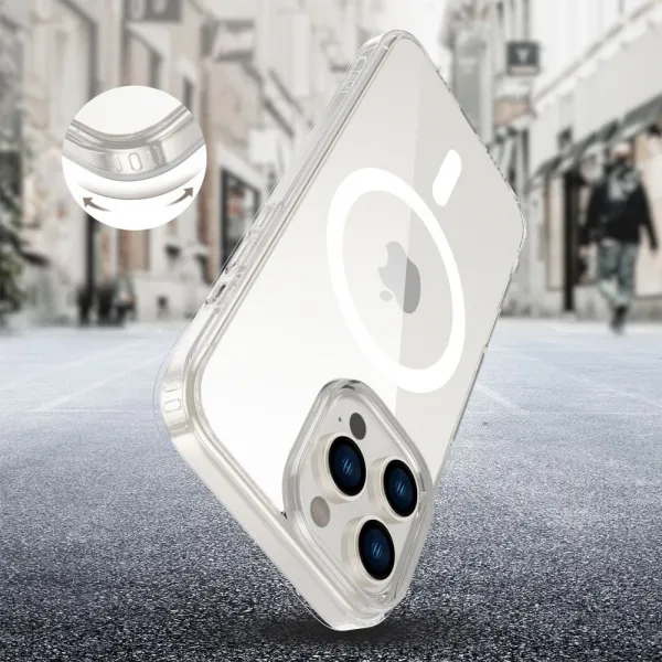 Tech-Protect FlexAir Hybrid CC MagSafe kryt na iPhone 16 Pro Max, priesvitný