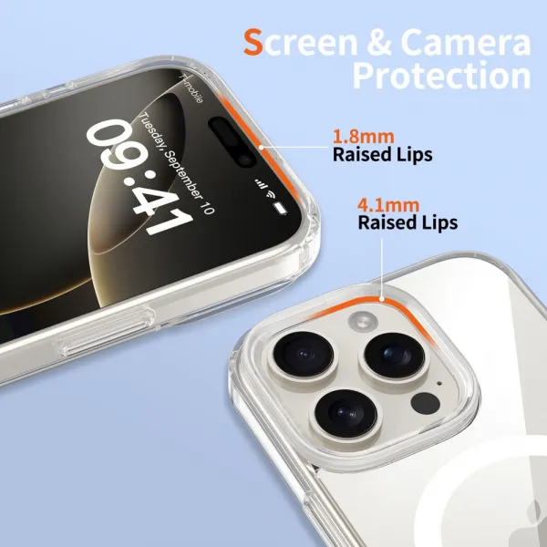 Tech-Protect FlexAir Hybrid CC MagSafe kryt na iPhone 16 Pro Max, priesvitný