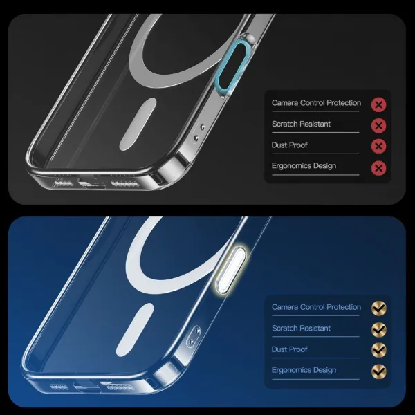 Tech-Protect FlexAir Hybrid CC MagSafe kryt na iPhone 16, priesvitný