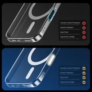 Tech-Protect FlexAir Hybrid CC MagSafe kryt na iPhone 16, priesvitný