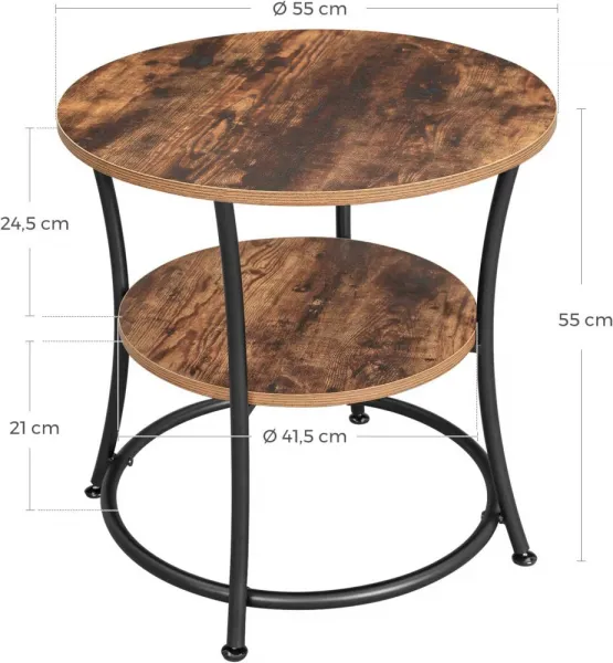 Odkladací stolík MADERA Vasagle