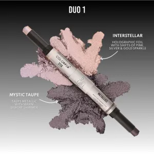 Danessa Myricks Beauty Colorfix Stix multifunkčné líčidlo na oči, pery a tvár odtieň Duo 1 Interstellar/Mystic Taupe 2x3 g