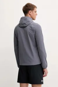 Under Armour STRETCH WOVEN WINDBREAKER Pánska bunda, tmavo sivá, veľkosť M