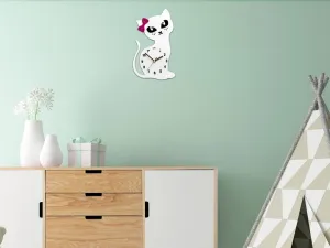 ModernClock Nástěnné hodiny Caty 33 cm bílé