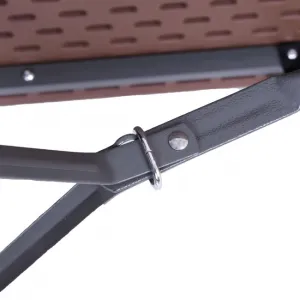 Turistický stolík s lavicami RATTAN hnedý