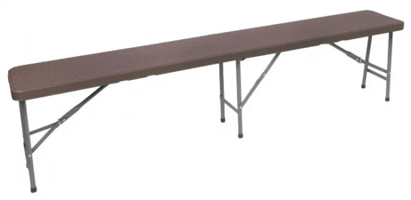 Záhradná lavica RATTAN hnedá
