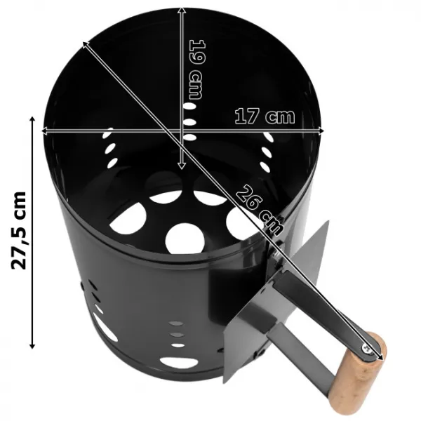 Komín na rozpálenie grilu KORTEN