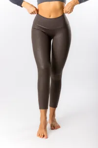 GoldBee Legíny Push-Up Pro Koženkové Brown Barva: Brown, Velikost: XXL