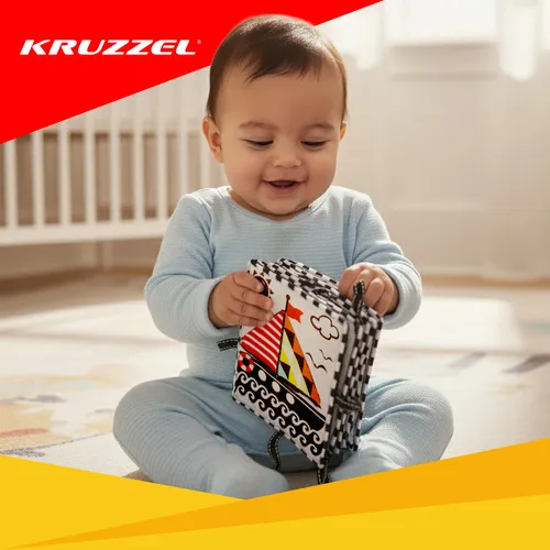 Kruzzel kontrastná látková knižka