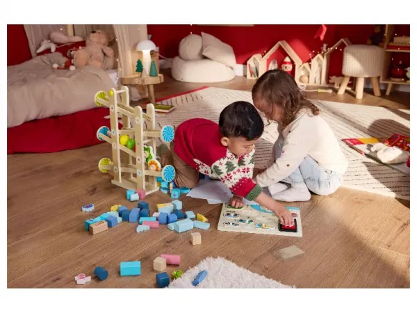 lupilu® Drevené puzzle (pečiatkové puzzle)