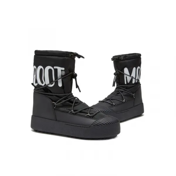 Pánske vysoké zimné topánky MOON BOOT MB MTRACK POLAR NYLON, N001 BLACK