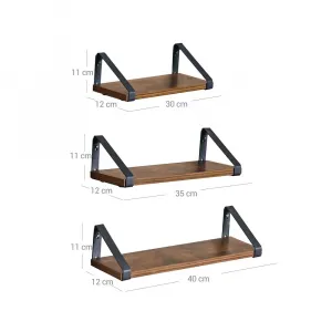 Set nástenných políc MADERA I