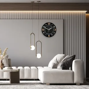 ModernClock Nástenné hodiny Alaska 28 cm čierne
