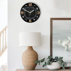 ModernClock Nástenné hodiny Alaska 28 cm čierne