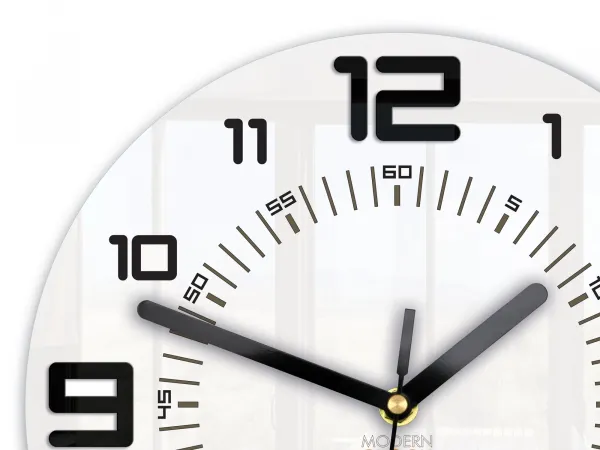 ModernClock Nástenné hodiny Armando 28 cm čierne/biele
