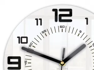 ModernClock Nástenné hodiny Armando 28 cm čierne/biele