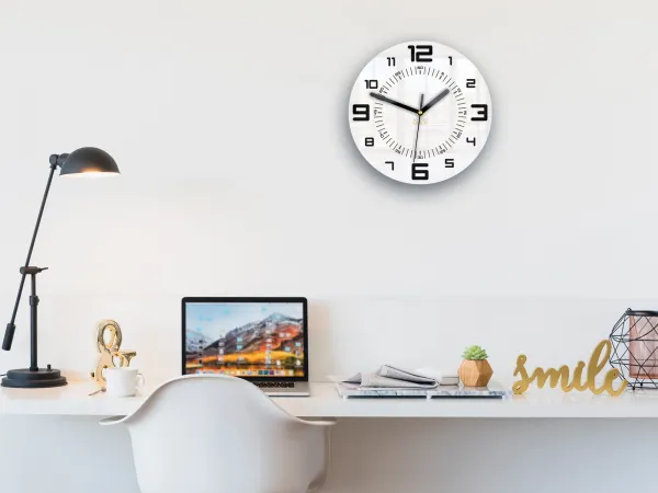 ModernClock Nástenné hodiny Armando 28 cm čierne/biele
