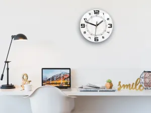 ModernClock Nástenné hodiny Armando 28 cm čierne/biele